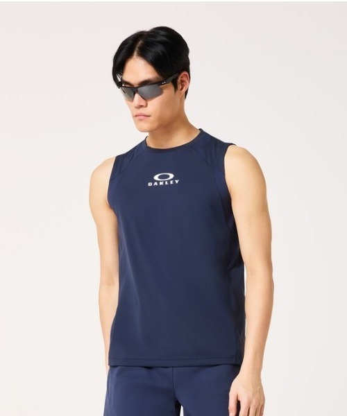 OAKLEY(オークリー)の「オークリー ENHANCE NS CREW 16.0(タンクトップ・メンズ・ホワイト/ブラック/ネイビー・M/L/LL/3L)」の3枚目の写真