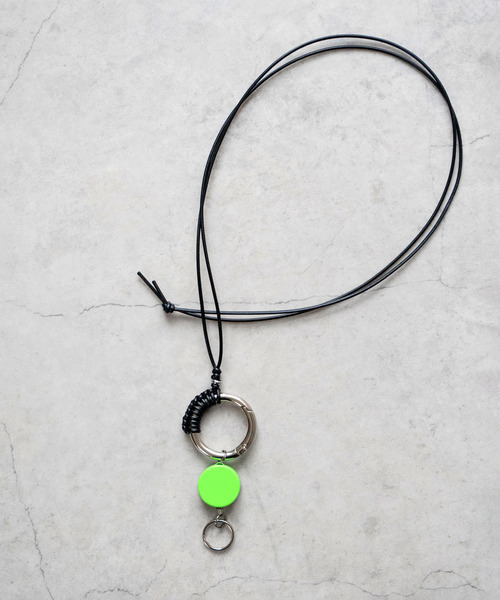 SENTI センティ / REEL KEY NECK STRAP レザーリールキーネック