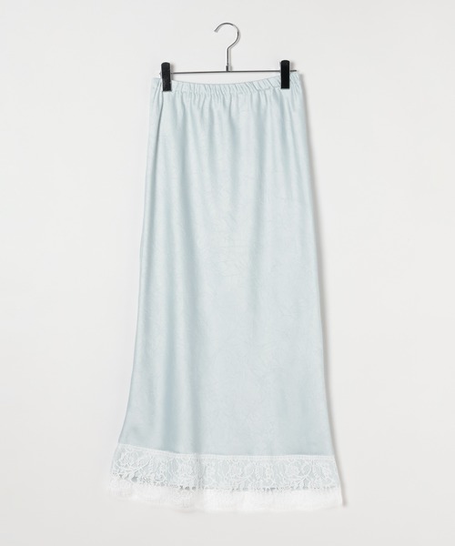 LOWRYS FARM(ローリーズファーム)の「ストレッチサテンレーススカート 680567(スカート・レディース・アイボリー/ブラック/ブラック系その他/ホワイト系その他2/ブルー・LONG/SHORT)」の5枚目の写真