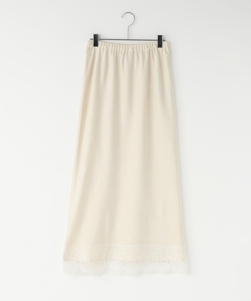LOWRYS FARM(ローリーズファーム)の「ストレッチサテンレーススカート 680567(スカート・レディース・アイボリー/ブラック/ブラック系その他/ホワイト系その他2/ブルー・LONG/SHORT)」の1枚目の写真
