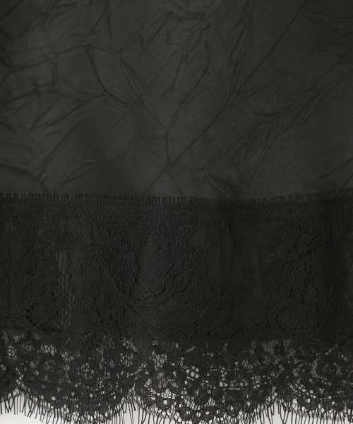 LOWRYS FARM(ローリーズファーム)の「ストレッチサテンレーススカート 680567(スカート・レディース・アイボリー/ブラック/ブラック系その他/ホワイト系その他2/ブルー・LONG/SHORT)」の8枚目の写真