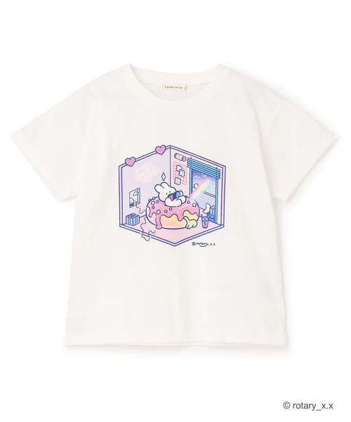 Lycee mine（リセマイン）の「【綿100％】 【ラブリーモンモン】【速乾・UV・型崩れしない】アソートプリントTシャツ（Tシャツ/カットソー・キッズ・ブルーグレー/黄緑系/ブラック/オフホワイト・140cm/110cm/100cm/130cm/120cm）」の12枚目の写真