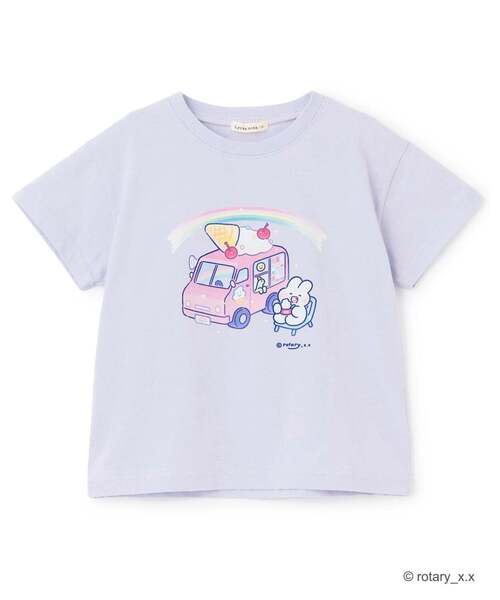 Lycee mine（リセマイン）の「【綿100％】 【ラブリーモンモン】【速乾・UV・型崩れしない】アソートプリントTシャツ（Tシャツ/カットソー・キッズ・ブルーグレー/黄緑系/ブラック/オフホワイト・140cm/110cm/100cm/130cm/120cm）」の13枚目の写真