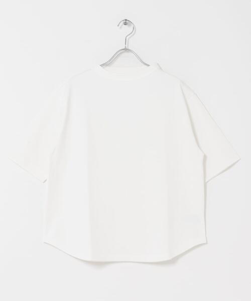 FORK&SPOON（フォークアンドスプーン）の「FORK&SPOON　ボトルネックショートスリーブTシャツ（Tシャツ/カットソー・レディース・キャメル/ベージュ系その他/ネイビー/オフホワイト/ブラック/ブルー系その他/ブラック系その他・1）」の15枚目の写真