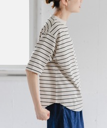 FORK&SPOON ボトルネックショートスリーブTシャツ