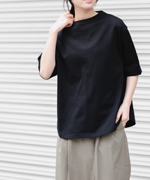 FORK&SPOON ボトルネックショートスリーブTシャツ