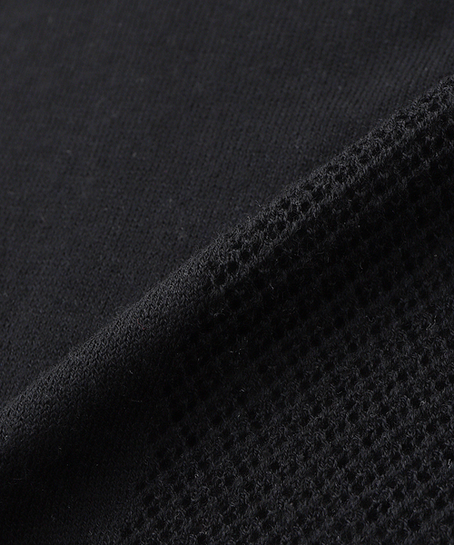 BAL（バル）の「BAL / バル VENTILATION MESH CREW SWEATER（ニット/セーター・メンズ・ブラック/ベージュ・2）」の4枚目の写真