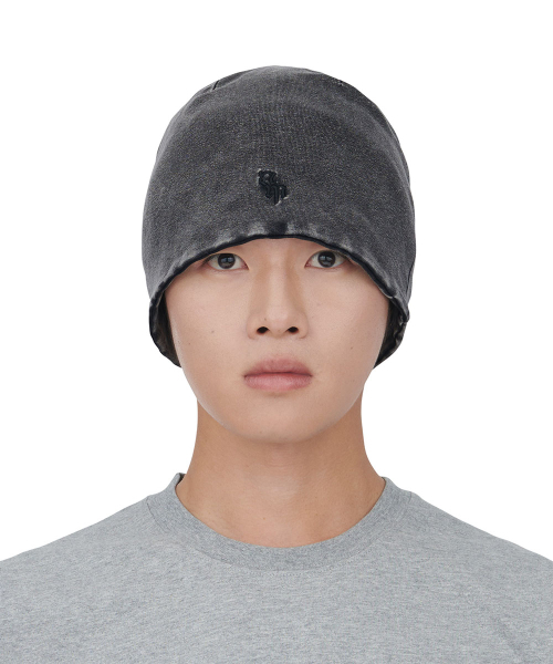 NOMANUAL(NOMANUAL)の「WASHED LIGHT BEANIE - WASHED BLACK(ニットキャップ/ビーニー・レディース・その他・FREE)」の5枚目の写真