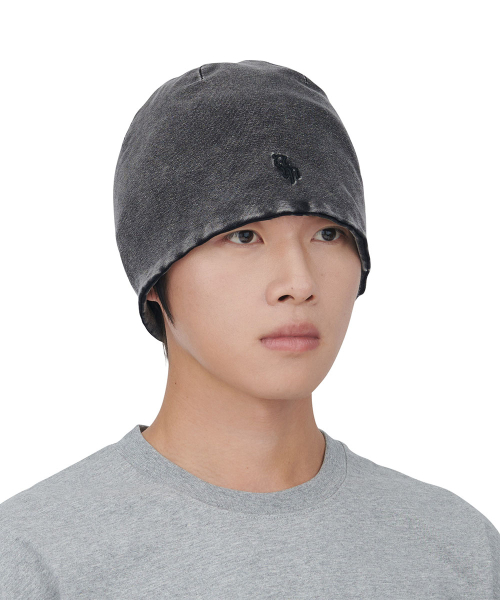 NOMANUAL(NOMANUAL)の「WASHED LIGHT BEANIE - WASHED BLACK(ニットキャップ/ビーニー・レディース・その他・FREE)」の6枚目の写真