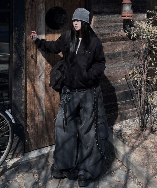 NOMANUAL(NOMANUAL)の「WASHED LIGHT BEANIE - WASHED BLACK(ニットキャップ/ビーニー・レディース・その他・FREE)」の4枚目の写真