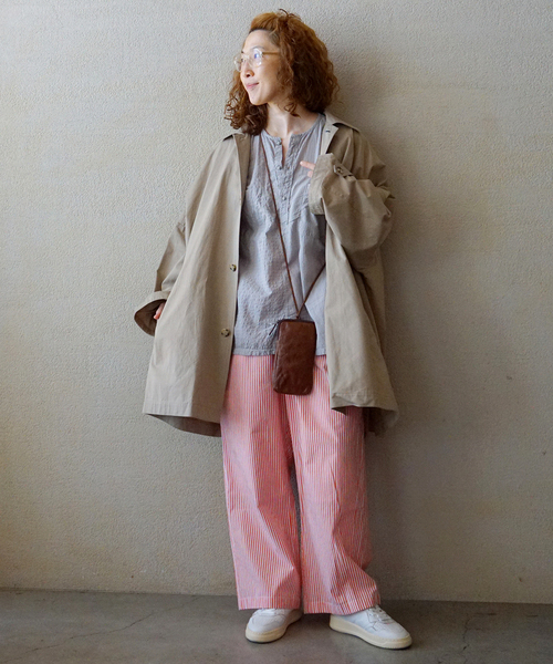 JOURNAL STANDARD LUXE(ジャーナルスタンダード ラックス)の「【VAS-Y LENTEMENT】 POPLIN STRIPE EASY PANTS(その他パンツ・レディース・サックスブルー/オレンジ・LARGE)」の16枚目の写真