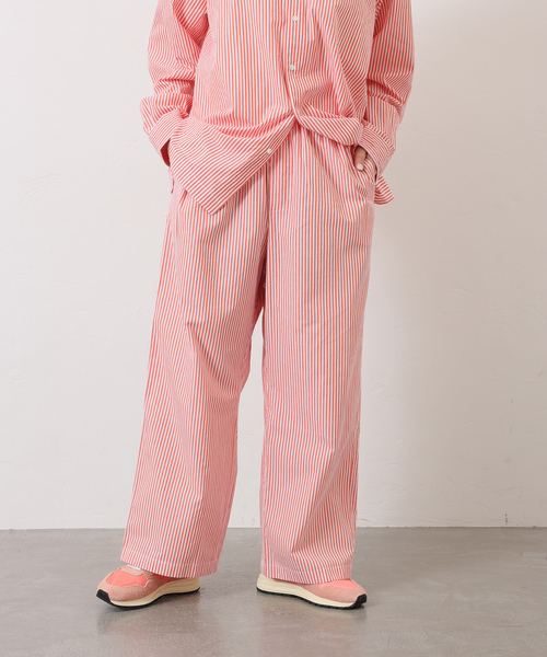 JOURNAL STANDARD LUXE(ジャーナルスタンダード ラックス)の「【VAS-Y LENTEMENT】 POPLIN STRIPE EASY PANTS(その他パンツ・レディース・サックスブルー/オレンジ・LARGE)」の18枚目の写真