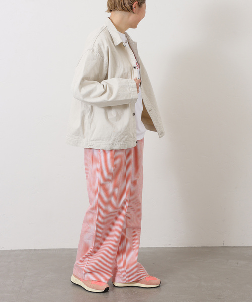 JOURNAL STANDARD LUXE(ジャーナルスタンダード ラックス)の「【VAS-Y LENTEMENT】 POPLIN STRIPE EASY PANTS(その他パンツ・レディース・サックスブルー/オレンジ・LARGE)」の21枚目の写真