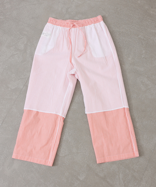 JOURNAL STANDARD LUXE(ジャーナルスタンダード ラックス)の「【VAS-Y LENTEMENT】 POPLIN STRIPE EASY PANTS(その他パンツ・レディース・サックスブルー/オレンジ・LARGE)」の4枚目の写真