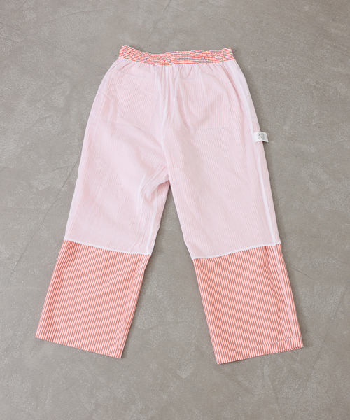 JOURNAL STANDARD LUXE(ジャーナルスタンダード ラックス)の「【VAS-Y LENTEMENT】 POPLIN STRIPE EASY PANTS(その他パンツ・レディース・サックスブルー/オレンジ・LARGE)」の5枚目の写真