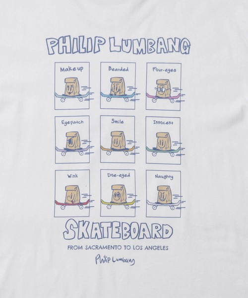 Philip Lumbang（フィリップランバン）の「【Philip Lumbang/フィリップランバン】 レギュラーシルエット グラフィック プリント 半袖Tシャツ（Tシャツ/カットソー・メンズ・ネイビー/ホワイト/ブラック・M/L/XL）」の6枚目の写真