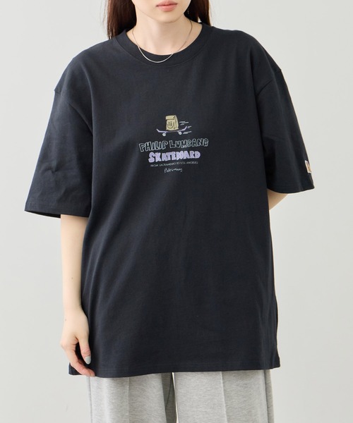 Philip Lumbang（フィリップランバン）の「【Philip Lumbang/フィリップランバン】 レギュラーシルエット グラフィック プリント 半袖Tシャツ（Tシャツ/カットソー・メンズ・ネイビー/ホワイト/ブラック・M/L/XL）」の11枚目の写真