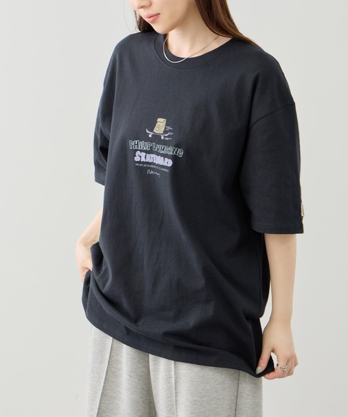 Philip Lumbang（フィリップランバン）の「【Philip Lumbang/フィリップランバン】 レギュラーシルエット グラフィック プリント 半袖Tシャツ（Tシャツ/カットソー・メンズ・ネイビー/ホワイト/ブラック・M/L/XL）」の12枚目の写真
