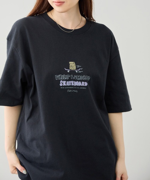 Philip Lumbang（フィリップランバン）の「【Philip Lumbang/フィリップランバン】 レギュラーシルエット グラフィック プリント 半袖Tシャツ（Tシャツ/カットソー・メンズ・ネイビー/ホワイト/ブラック・M/L/XL）」の13枚目の写真
