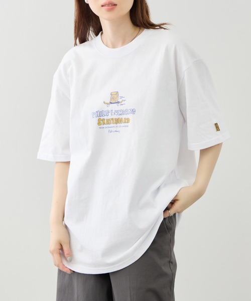 Philip Lumbang（フィリップランバン）の「【Philip Lumbang/フィリップランバン】 レギュラーシルエット グラフィック プリント 半袖Tシャツ（Tシャツ/カットソー・メンズ・ネイビー/ホワイト/ブラック・M/L/XL）」の15枚目の写真