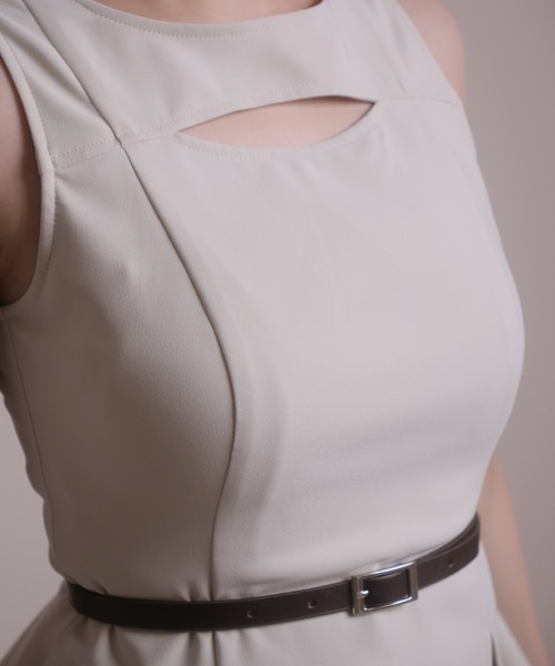 LIPSERVICE（リップサービス）の「レイヤードノースリワンピース（ワンピース・レディース・その他1/アイボリー/ブラック・S/M）」の14枚目の写真