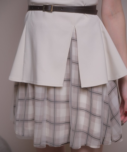 LIPSERVICE（リップサービス）の「レイヤードノースリワンピース（ワンピース・レディース・その他1/アイボリー/ブラック・S/M）」の9枚目の写真