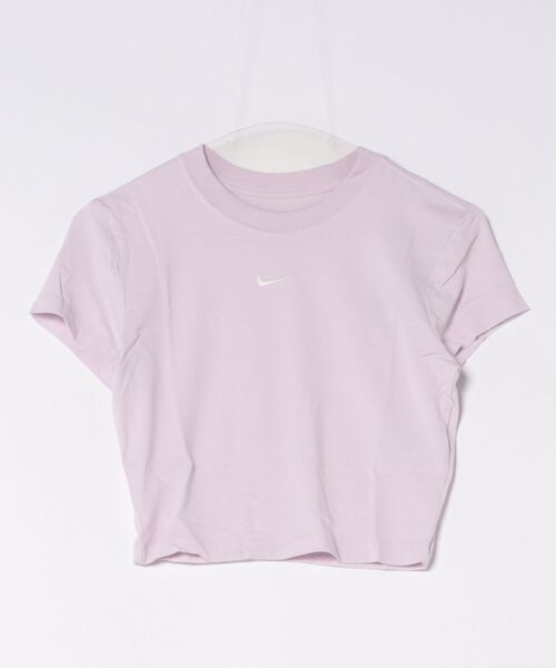 NIKE（ナイキ）の「《NIKEアパレル》WS NSW CHLL CRP S/S（Tシャツ/カットソー・レディース・ブラック×ホワイト/ホワイト×ブラック/その他/ライラック/グレー系その他・S/M/L/XL）」の5枚目の写真