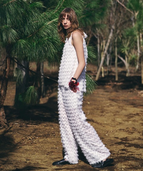 AKTE（アクテ）の「ホルターネックジャガードブラウス（シャツ/ブラウス・レディース・ホワイト/ブラック・FREE）」の13枚目の写真