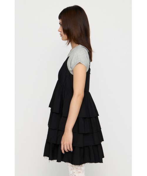 LAGUA GEM（ラグアジェム）の「OVERLAP FRILL ワンピース（ワンピース・レディース・ブラック/オフホワイト/ライトイエロー・SMALL/MEDIUM）」の15枚目の写真