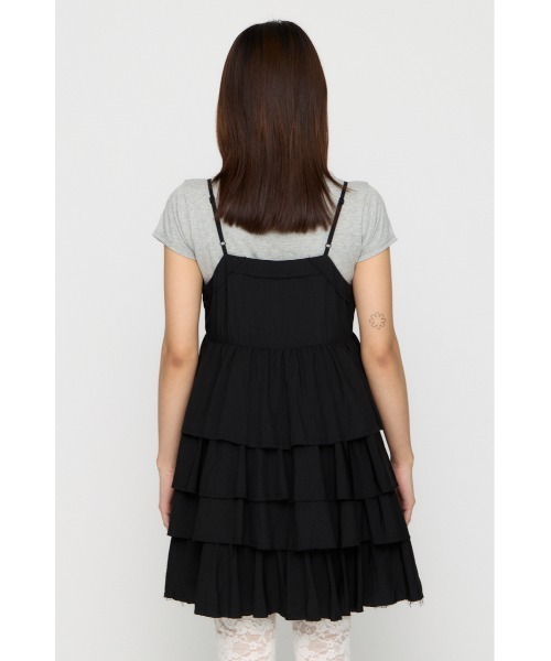 LAGUA GEM（ラグアジェム）の「OVERLAP FRILL ワンピース（ワンピース・レディース・ブラック/オフホワイト/ライトイエロー・SMALL/MEDIUM）」の16枚目の写真