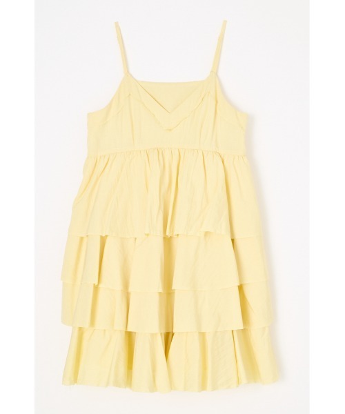 LAGUA GEM（ラグアジェム）の「OVERLAP FRILL ワンピース（ワンピース・レディース・ブラック/オフホワイト/ライトイエロー・SMALL/MEDIUM）」の11枚目の写真