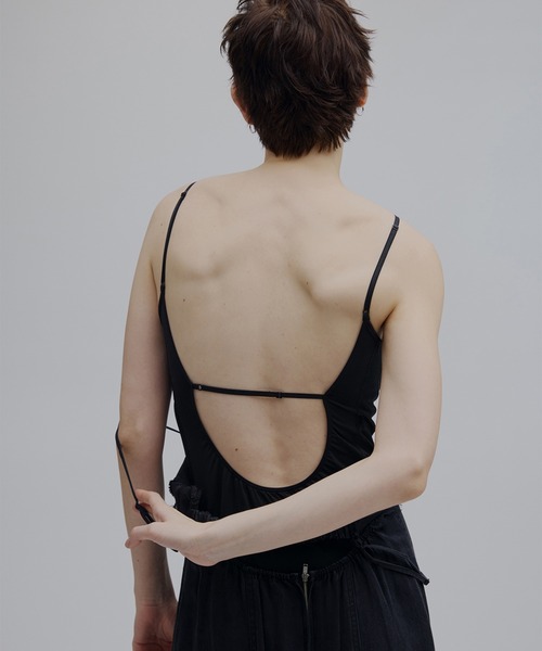 MIZUNO(ミズノ )の「Mizuno × Ameri SHEER DOCKING CAMISOLE DRESS(キャミソール・レディース・ブラック/ベージュ/ホワイト・LARGE/MEDIUM/SMALL)」の11枚目の写真