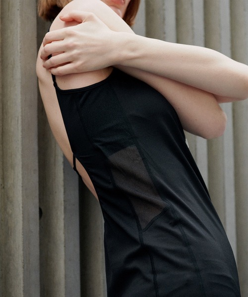MIZUNO(ミズノ )の「Mizuno × Ameri SHEER DOCKING CAMISOLE DRESS(キャミソール・レディース・ブラック/ベージュ/ホワイト・LARGE/MEDIUM/SMALL)」の5枚目の写真
