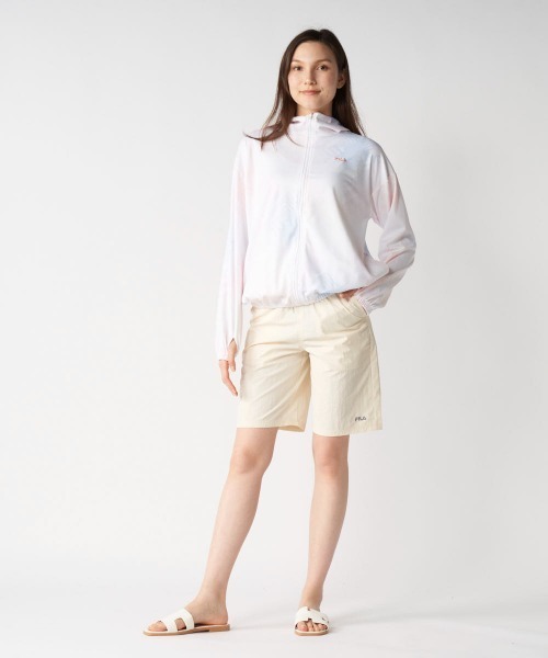 FILA（フィラ）の「ナイロンタスランパンツ（その他パンツ・レディース・オフホワイト/ブラック/モカ・X-LARGE/LARGE/MEDIUM）」の4枚目の写真