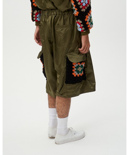 DISCOVERED(ディスカバード)の「KAJIF NYLON CROCHET POCKET CARGO SHORTS(カーゴパンツ・メンズ・ブラック/カーキ・LARGE/SMALL)」の10枚目の写真