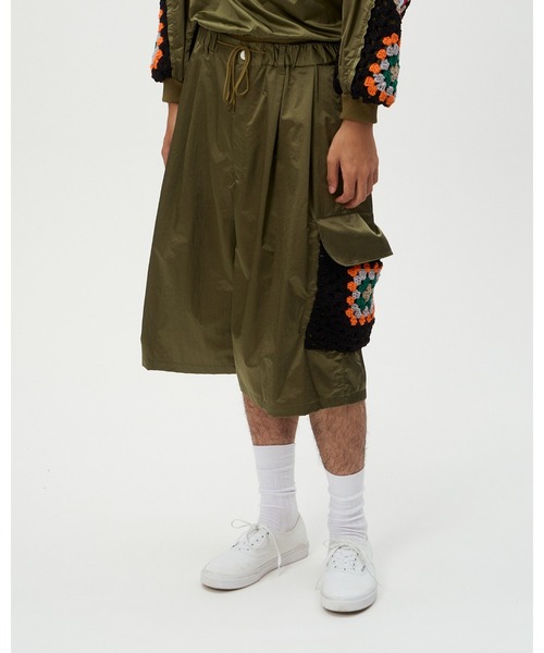DISCOVERED(ディスカバード)の「KAJIF NYLON CROCHET POCKET CARGO SHORTS(カーゴパンツ・メンズ・ブラック/カーキ・LARGE/SMALL)」の8枚目の写真