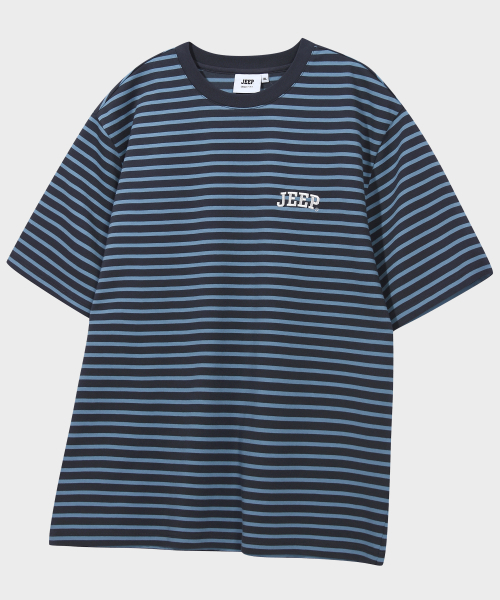 JEEP（ジープ）の「JEEP ストライプ半袖Tシャツ (JR5TSU122SB)（Tシャツ/カットソー・レディース・その他・SMALL/MEDIUM/LARGE/X-LARGE/2XL）」の2枚目の写真