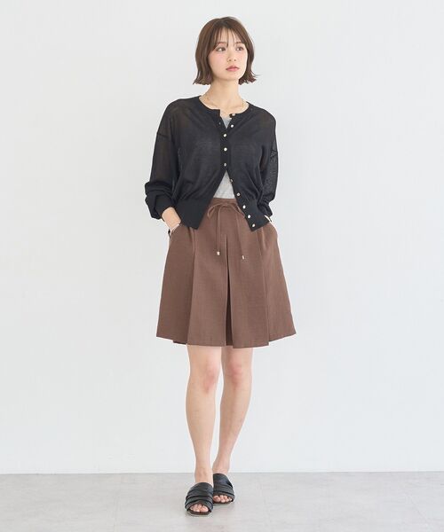 earth music&ecology（アースミュージックアンドエコロジー）の「ソフトギャザーミュール（サンダル・レディース・アイボリー/ブラック/グレイッシュベージュ・S/M/L）」の10枚目の写真