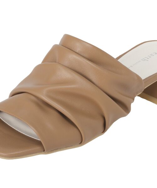 earth music&ecology（アースミュージックアンドエコロジー）の「ソフトギャザーミュール（サンダル・レディース・アイボリー/ブラック/グレイッシュベージュ・S/M/L）」の22枚目の写真