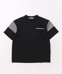 WASK（ワスク）の「【接触冷感】バイカラーポケットテープBIGTシャツ(110~160cm)（Tシャツ/カットソー）」