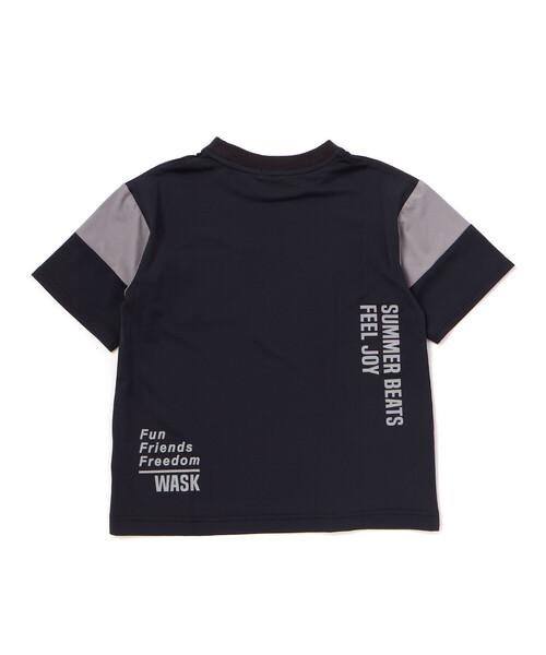 WASK（ワスク）の「【接触冷感】バイカラーポケットテープBIGTシャツ（Tシャツ/カットソー・キッズ・ネイビー/ブラック・130cm/140cm/160cm/150cm）」の13枚目の写真