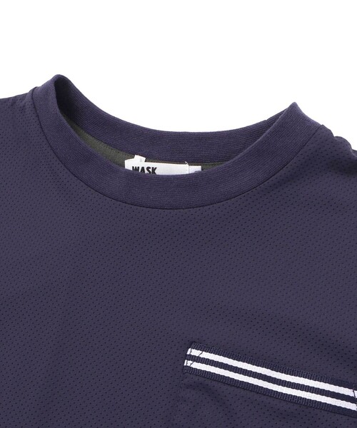 WASK（ワスク）の「【接触冷感】バイカラーポケットテープBIGTシャツ（Tシャツ/カットソー・キッズ・ネイビー/ブラック・130cm/140cm/160cm/150cm）」の10枚目の写真
