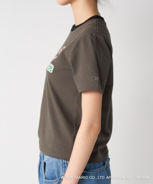 ハローキティコラボ(ハローキティコラボ)の「【Ocean Pacific×ハローキティ】レディースハローキティ×OP リンガーTシャツ(Tシャツ/カットソー・レディース・ブルー/チャコールグレー/ホワイト・LARGE/MEDIUM/X-LARGE)」の15枚目の写真