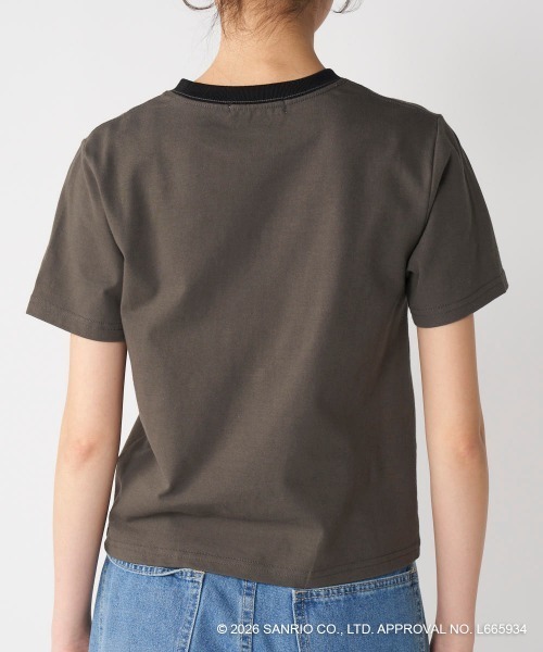 ハローキティコラボ(ハローキティコラボ)の「【Ocean Pacific×ハローキティ】レディースハローキティ×OP リンガーTシャツ(Tシャツ/カットソー・レディース・ブルー/チャコールグレー/ホワイト・LARGE/MEDIUM/X-LARGE)」の14枚目の写真