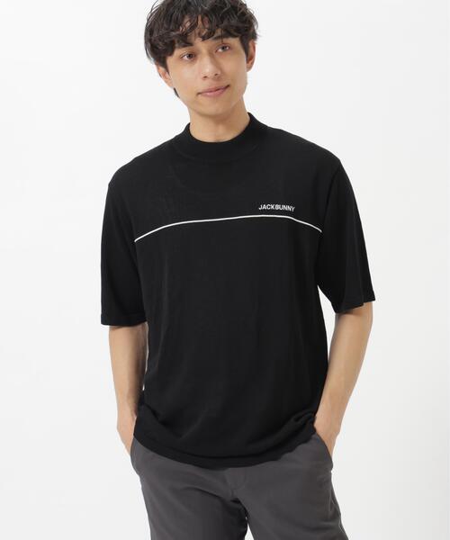 Jack Bunny!!(ジャックバニー)の「【Jack Bunny!!】半袖モックネックニット(ニット/セーター・メンズ・ブラック/グレー/ベージュ・LARGE/MEDIUM/X-LARGE)」の10枚目の写真