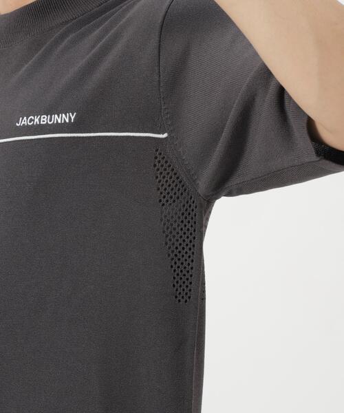 Jack Bunny!!(ジャックバニー)の「【Jack Bunny!!】半袖モックネックニット(ニット/セーター・メンズ・ブラック/グレー/ベージュ・LARGE/MEDIUM/X-LARGE)」の21枚目の写真