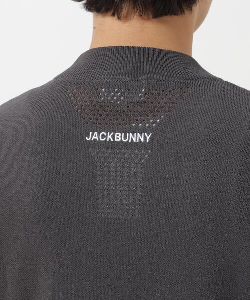 Jack Bunny!!(ジャックバニー)の「【Jack Bunny!!】半袖モックネックニット(ニット/セーター・メンズ・ブラック/グレー/ベージュ・LARGE/MEDIUM/X-LARGE)」の22枚目の写真