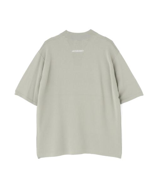 Jack Bunny!!(ジャックバニー)の「【Jack Bunny!!】半袖モックネックニット(ニット/セーター・メンズ・ブラック/グレー/ベージュ・LARGE/MEDIUM/X-LARGE)」の7枚目の写真