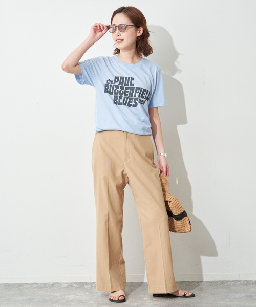 SLOBE IENA(スローブイエナ)の「BLUESCENTRIC/ブルースセントリック LOGO TEE(Tシャツ/カットソー・レディース・スカイブルー/ブラック/イエロー・FREE)」の20枚目の写真