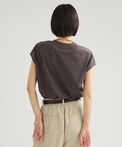 Chaos（カオス）の「Chaos(カオス)/ ノアアームレットTシャツ（Tシャツ/カットソー・レディース・ホワイト/ライトベージュ/ブラック/モカ・FREE）」の19枚目の写真